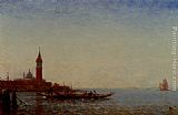 Felix Ziem Gondole Devant St. Giorgio, Venice painting